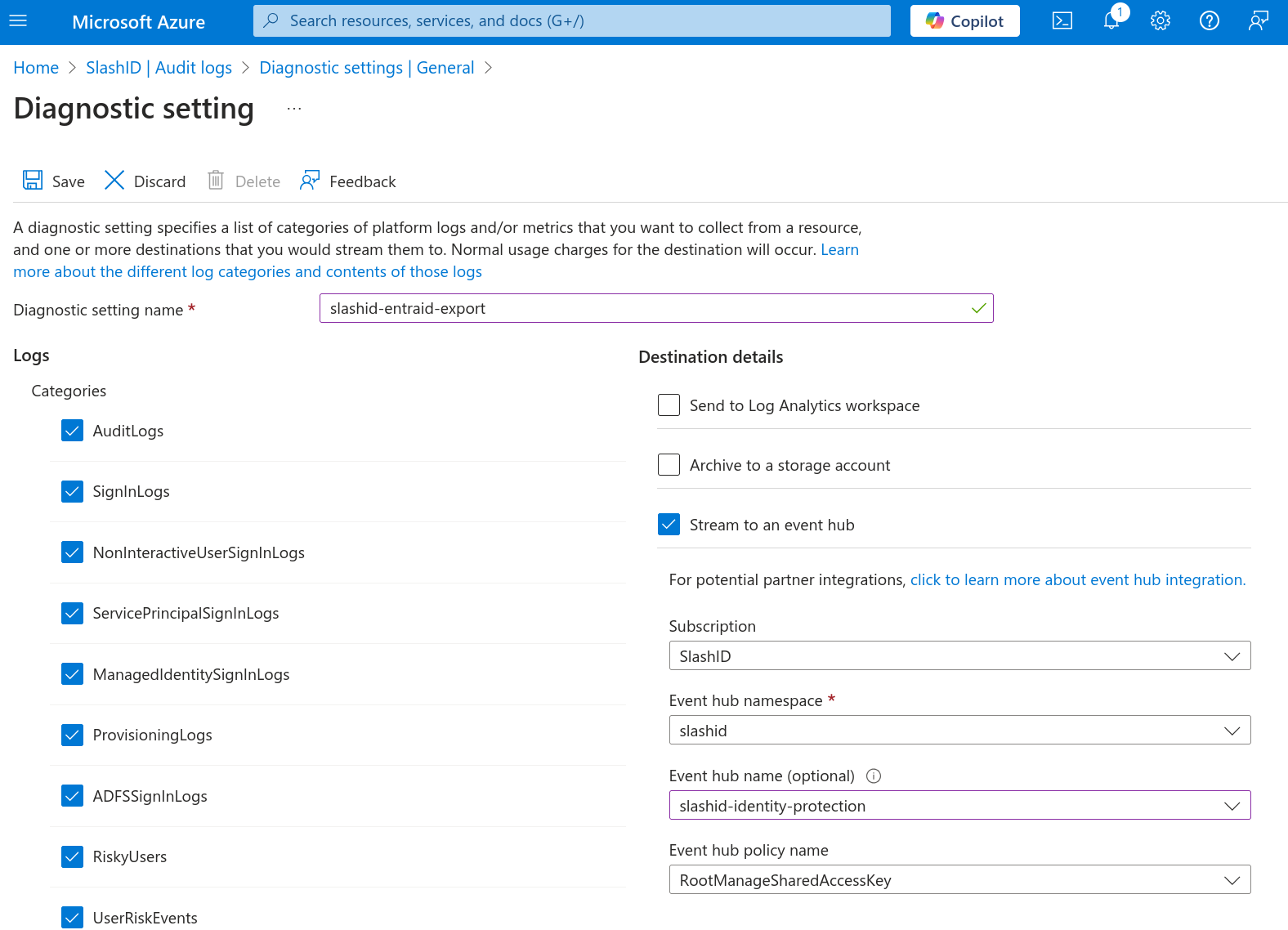 Create export