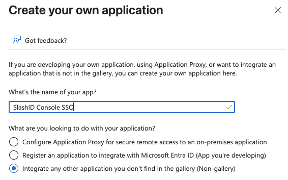 Entra - Create own application